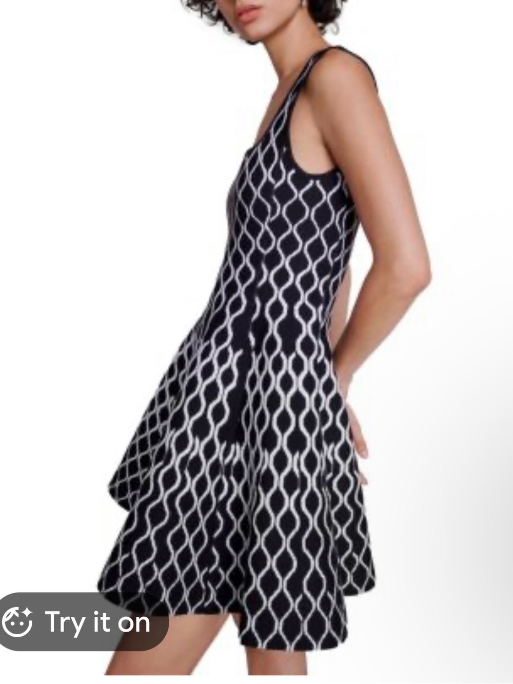 NWT Maje Russel Graphic Skater Dress